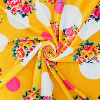 Flamenco Fabric / Bouquet&Dots / JKF-095-YE