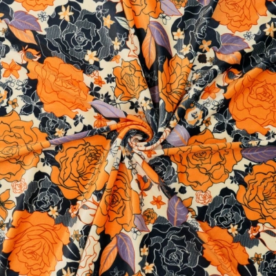 Flamenco Fabric / Rose Lace / JKF-097-OR