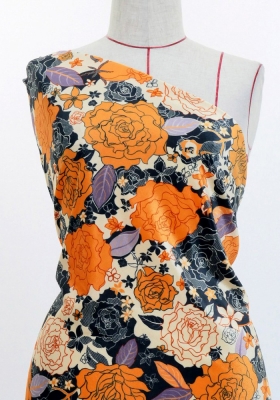 Flamenco Fabric / Rose Lace / JKF-097-OR