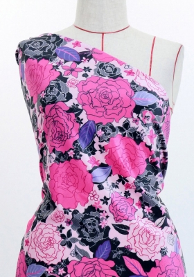 Flamenco Fabric / Rose Lace / JKF-097-PI