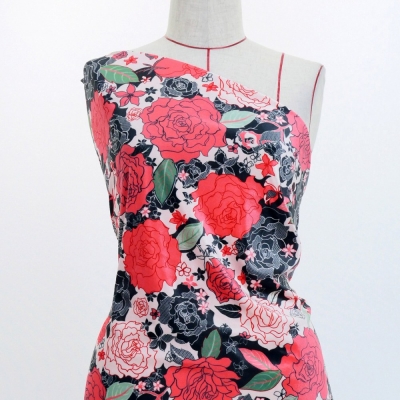 Flamenco Fabric / Rose Lace / JKF-097-RD