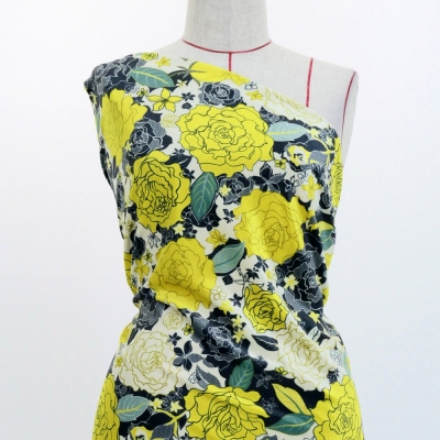 Flamenco Fabric / Rose Lace / JKF-097-YE