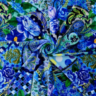 Flamenco Fabric / Patchwork Style / JKF-101-BL