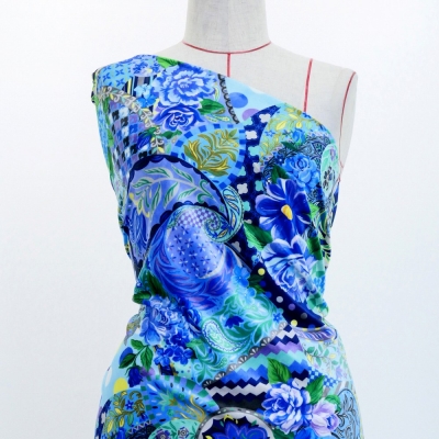 Flamenco Fabric / Patchwork Style / JKF-101-BL