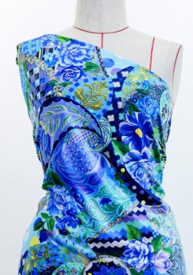 Flamenco Fabric / Patchwork Style / JKF-101-BL