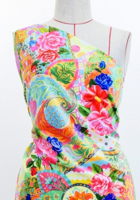 Flamenco Fabric / Patchwork Style / JKF-101-CRBL