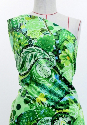 Flamenco Fabric / Patchwork Style / JKF-101-GR