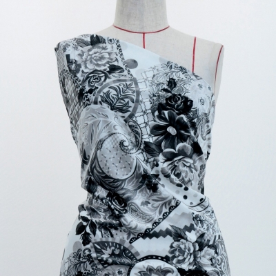 Flamenco Fabric / Patchwork Style / JKF-101-GY