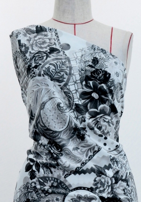 Flamenco Fabric / Patchwork Style / JKF-101-GY