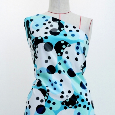 Flamenco Fabric / Dots / JKF-103-BLWH