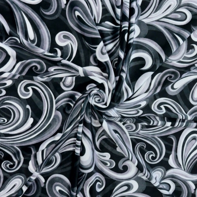 Flamenco Fabric / Paisley / JKF-105-BKGY