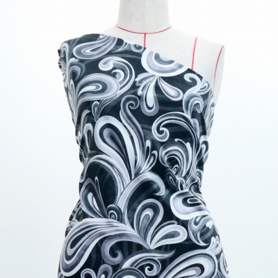 Flamenco Fabric / Paisley / JKF-105-BKGY