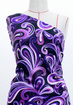 Flamenco Fabric / Paisley / JKF-105-BKPU