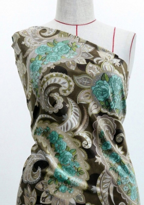 Flamenco Fabric / Paisley / JKF-107-BRTBL