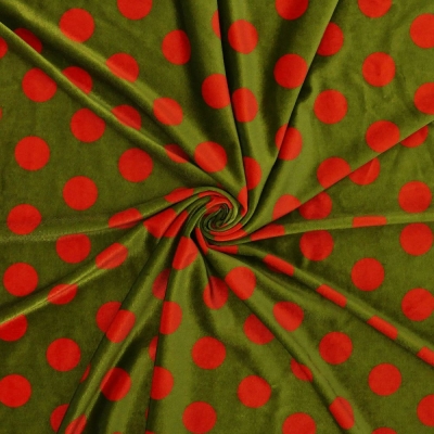 Flamenco Fabric / Smoky Dots / Khaki / JKF-141