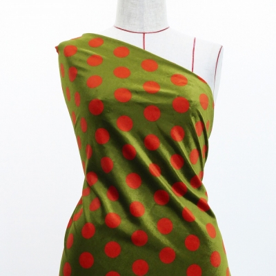 Flamenco Fabric / Smoky Dots / Khaki / JKF-141