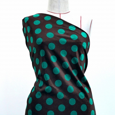 Flamenco Fabric / Smoky Dots / Dark Brown / JKF-145
