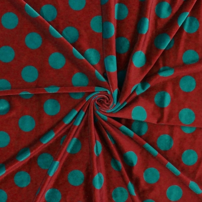 Flamenco Fabric / Smoky Dots / Dark Red / JKF-163