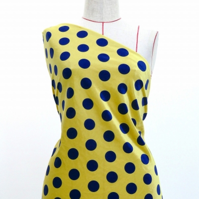 Flamenco Fabric / Smoky Dots / Yellowish Beige / JKF-167