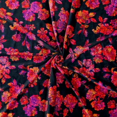 Flamenco Fabric / Rose / JKF-183-BK