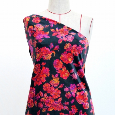 Flamenco Fabric / Rose / JKF-183-BK