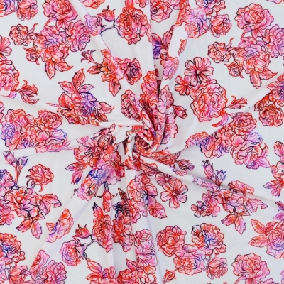 Flamenco Fabric / Rose / JKF-183-WH
