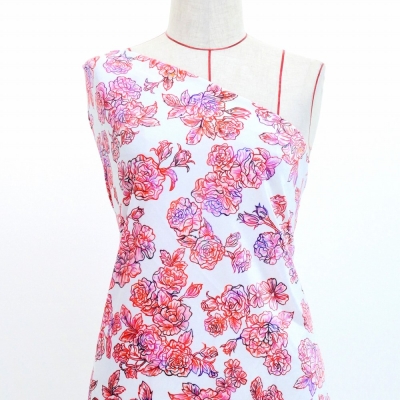 Flamenco Fabric / Rose / JKF-183-WH
