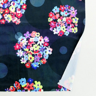 Flamenco Fabric / Floral & Dots / JKF-185-BK