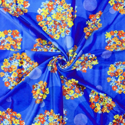Flamenco Fabric / Floral & Dots / JKF-185-BL