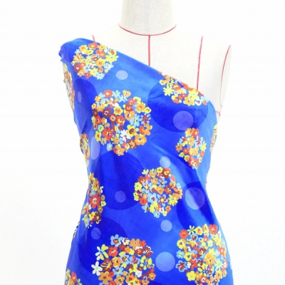 Flamenco Fabric / Floral & Dots / JKF-185-BL