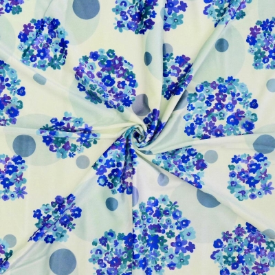 Flamenco Fabric / Floral &Dots / JKF-185-BLWH
