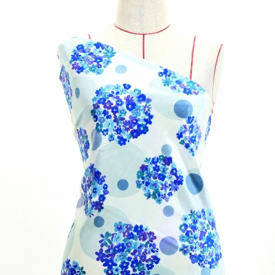 Flamenco Fabric / Floral &Dots / JKF-185-BLWH