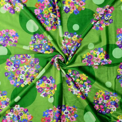 Flamenco Fabric / Floral &Dots / JKF-185-GR