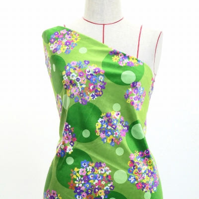 Flamenco Fabric / Floral &Dots / JKF-185-GR