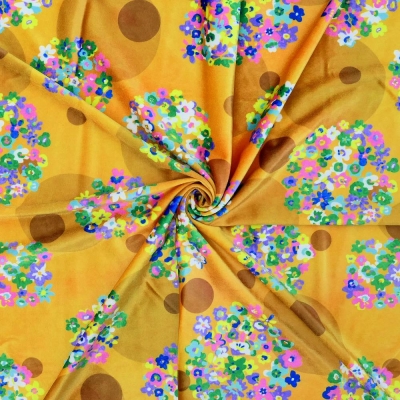 Flamenco Fabric / Floral & Dots / JKF-185-OR