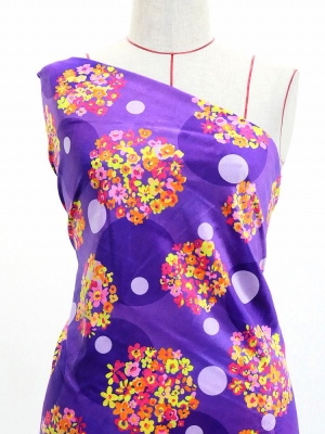 Flamenco Fabric / Floral & Dots / JKF-185-PU