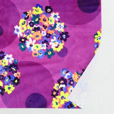 Flamenco Fabric / Floral & Dots / JKF-185-RDPU