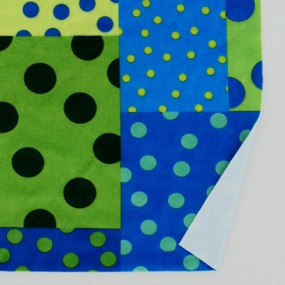 Flamenco Fabric / Dots & Patchwork Style / JKF-195-GRBL