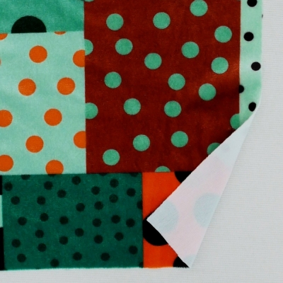 Flamenco Fabric / Dots & Patchwork Style / JKF-195-ORTBL