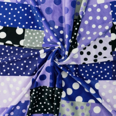 Flamenco Fabric / Dots & Patchwork Style / JKF-195-PU