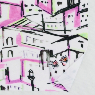 Flamenco Fabric / Townscape Pattern / JKF-197-PI