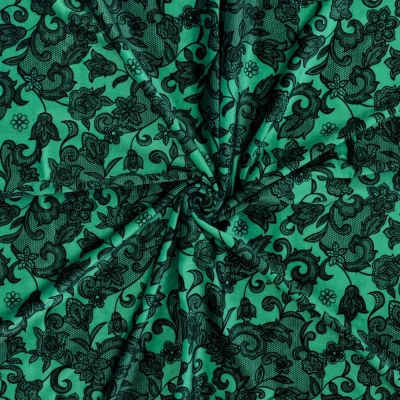 Flamenco Fabric / Lace Print / JKF-700-TBLBK
