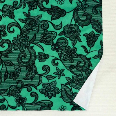 Flamenco Fabric / Lace Print / JKF-700-TBLBK