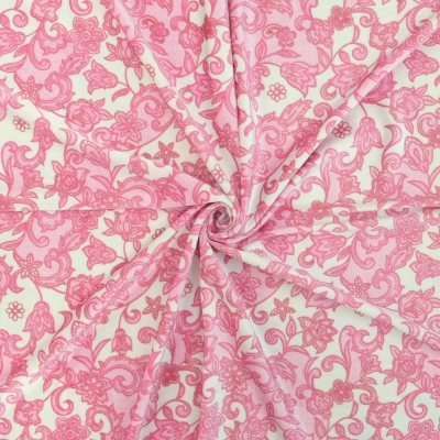 Flamenco Fabric / Lace Print / JKF-700-WHPI