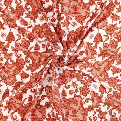 Flamenco Fabric / Lace Print / JKF-700-WHRD