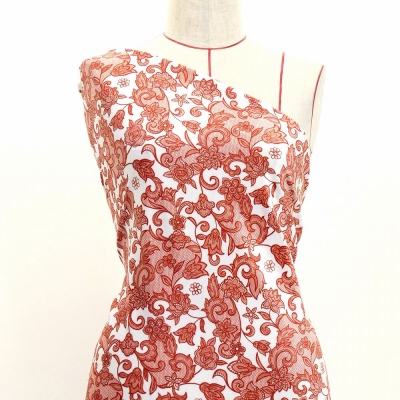 Flamenco Fabric / Lace Print / JKF-700-WHRD