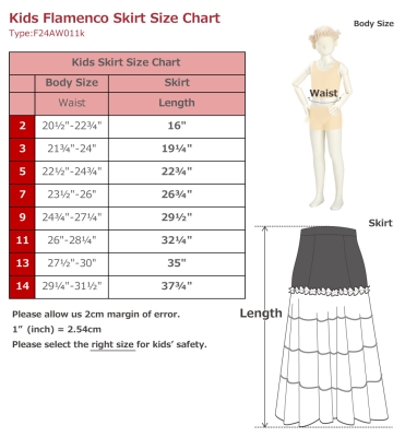 Kids Flamenco Tiered Skirt and Double Frilled Shawl Set / Dots / Red & White / JFPSp-1
