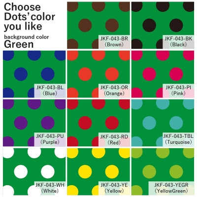 Flamenco Fabric / Dots / Green / JKF-043