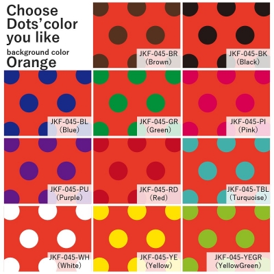 Flamenco Fabric / Dots / Orange / JKF-045