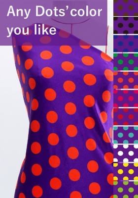 Flamenco Fabric / Dots / Purple / JKF-049